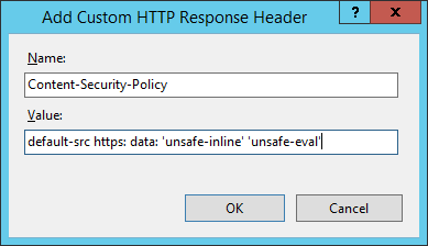 IIS CSP Header