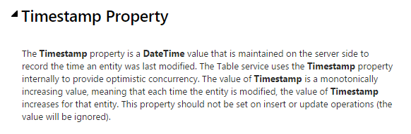 Timestamp Property