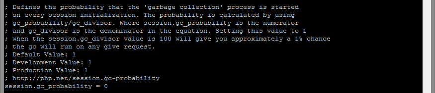 Garbage collection disabled