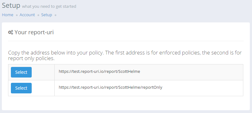 report only address