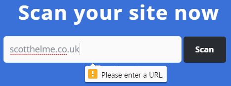 html5 form validation url