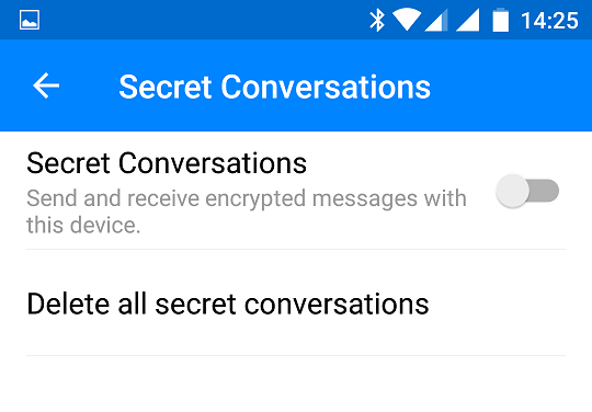 go to secret conversation