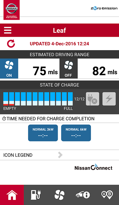 app battery status screen