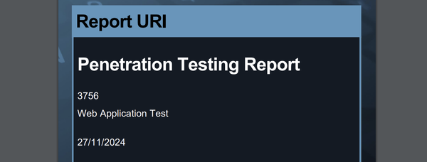 Report URI Penetration Test 2024